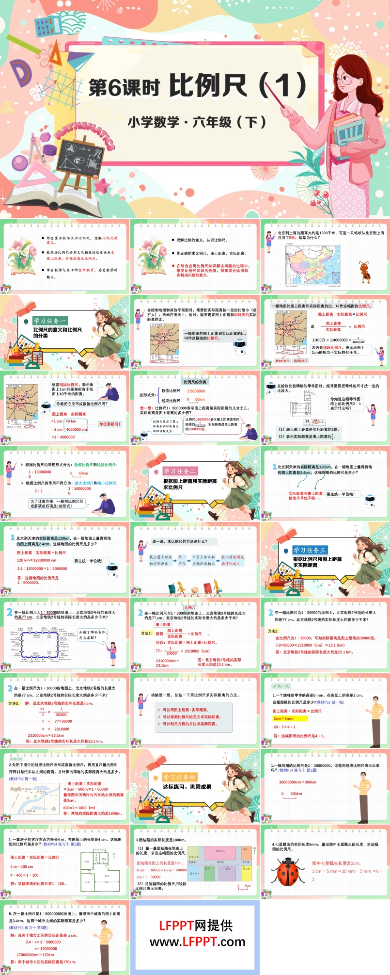 《比例尺（1）》部编小学数学六年级下册PPT课件含教案