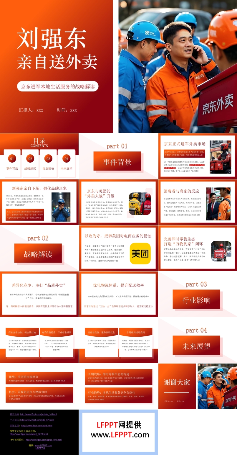 刘强东亲自送外卖PPT含讲稿