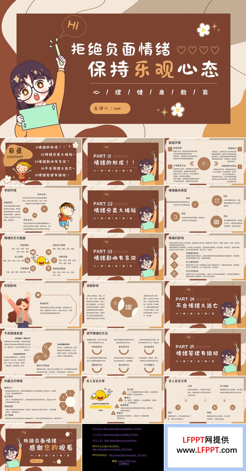 拒绝负面情绪保持乐观心态PPT课件含讲稿