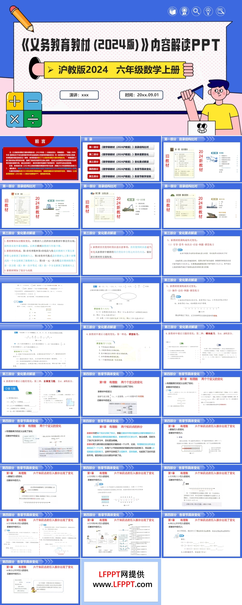 六年级数学上册（沪教版2024）-【新教材解读】义务教育教材内容解读课件PPT含讲稿