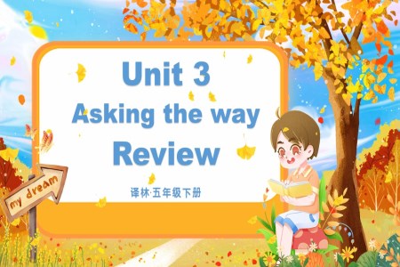 Unit3Asking the way(复习课件)译林五年级英语下册PPT课件含教案