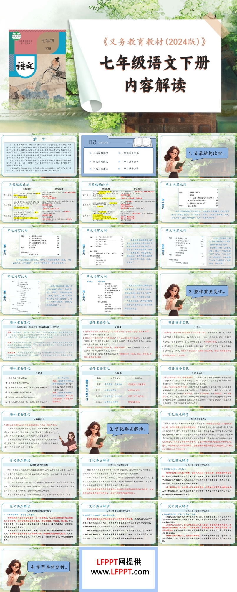 七年级语文下册（统编版2024·五四学制）-【新教材解读】义务教育教材内容解读课件PPT含讲稿