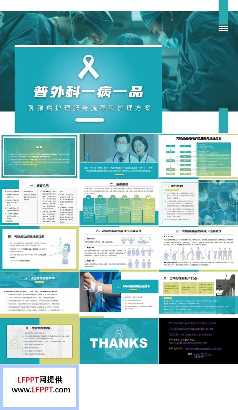 普外科一病一品乳腺癌护理服务流程和护理方案PPT含讲稿