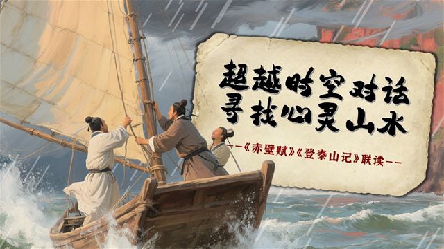 《赤壁赋》 《登泰山记》联读高一语文同步备课系列统编必修上册PPT课件含教案