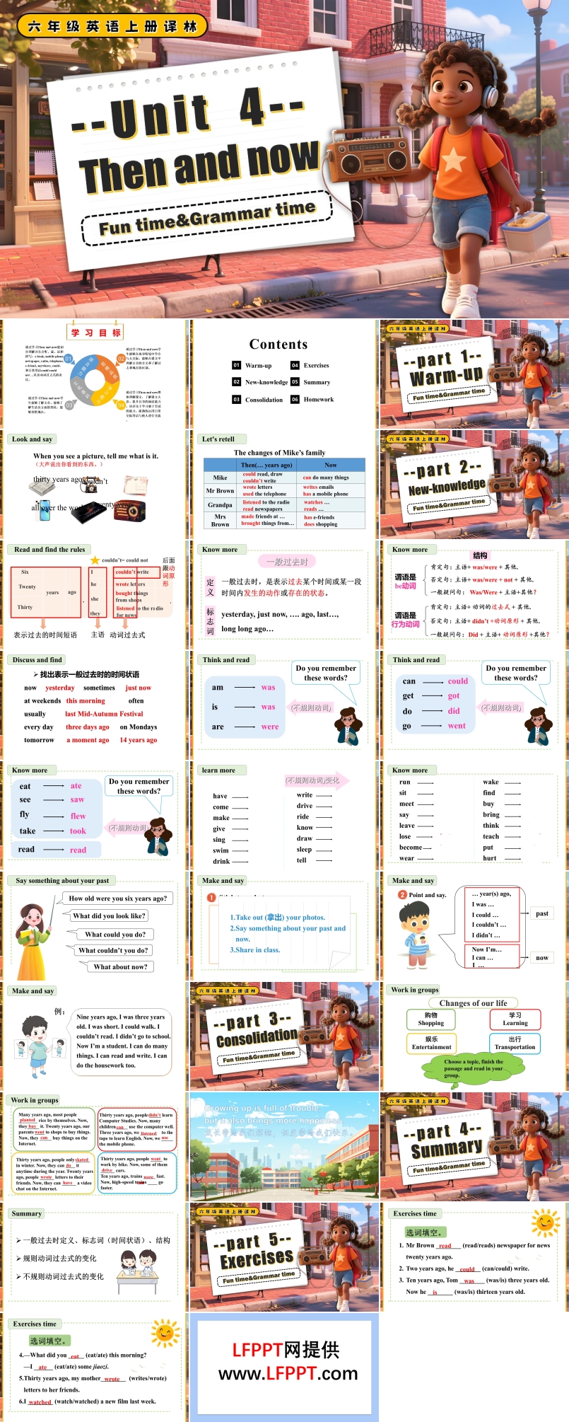 Unit4 Fun time Grammar time六年级英语上册译林PPT课件含教案