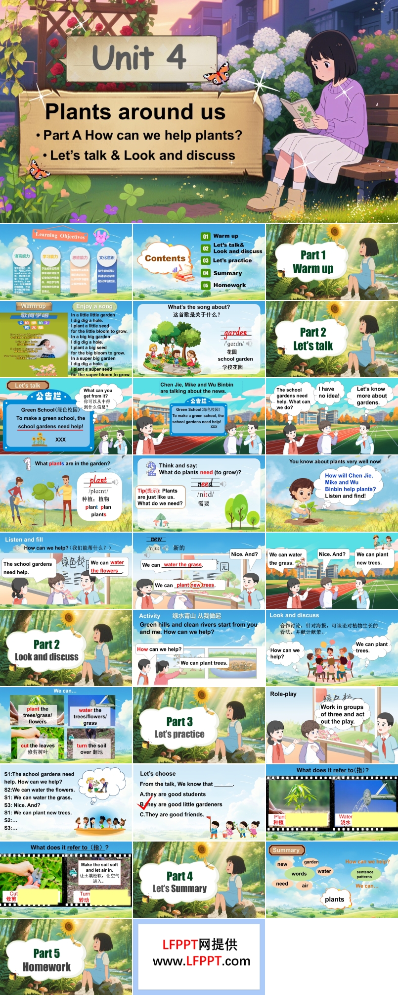 Unit4第4课时Part B Let’s talk& Look anddiscuss人教三年级英语上册PPT课件含教案