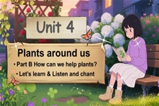 Unit4第5课时Part BLet’s learn & Listen and chant人教三年级英语上册PPT课件含教案