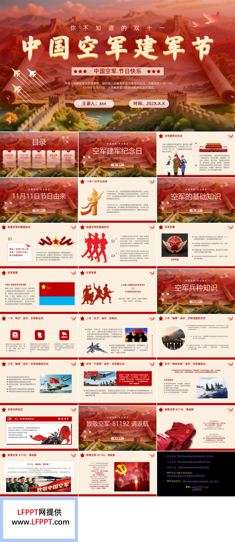 中国空军建军节PPT含讲稿
