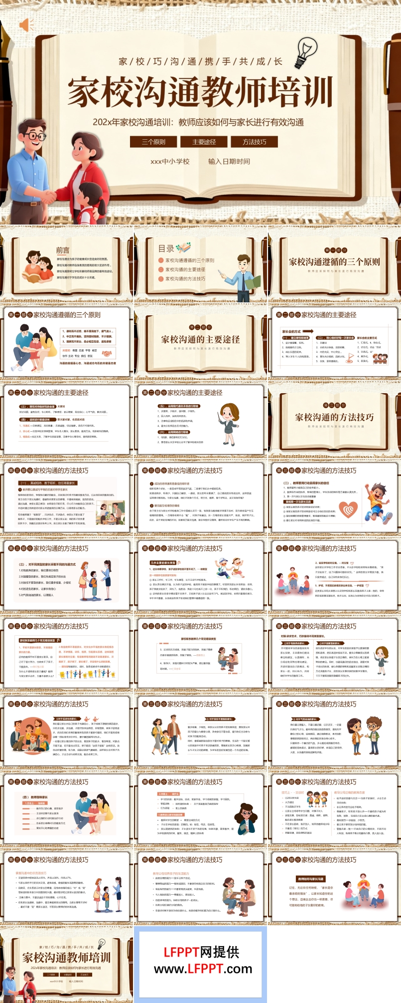 教师与家长沟通技巧培训课件PPT含讲稿