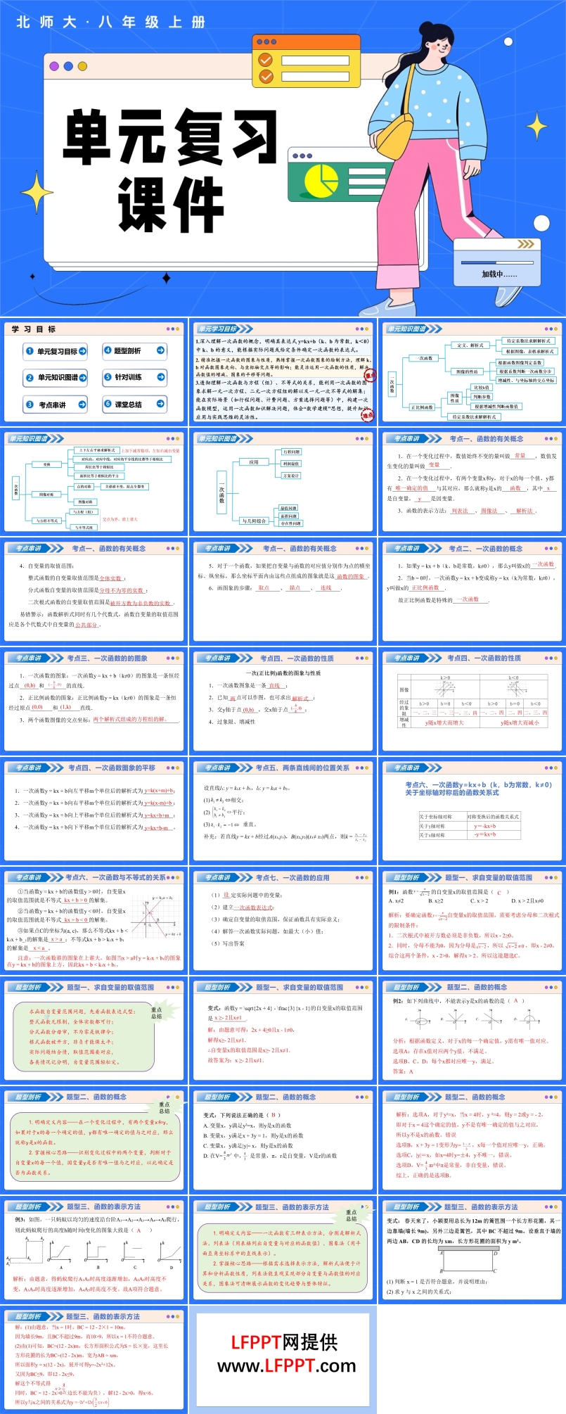 第四章 一次函数（复习课件）数学北师大八年级上册第四章 一次函数ppt课件含教案