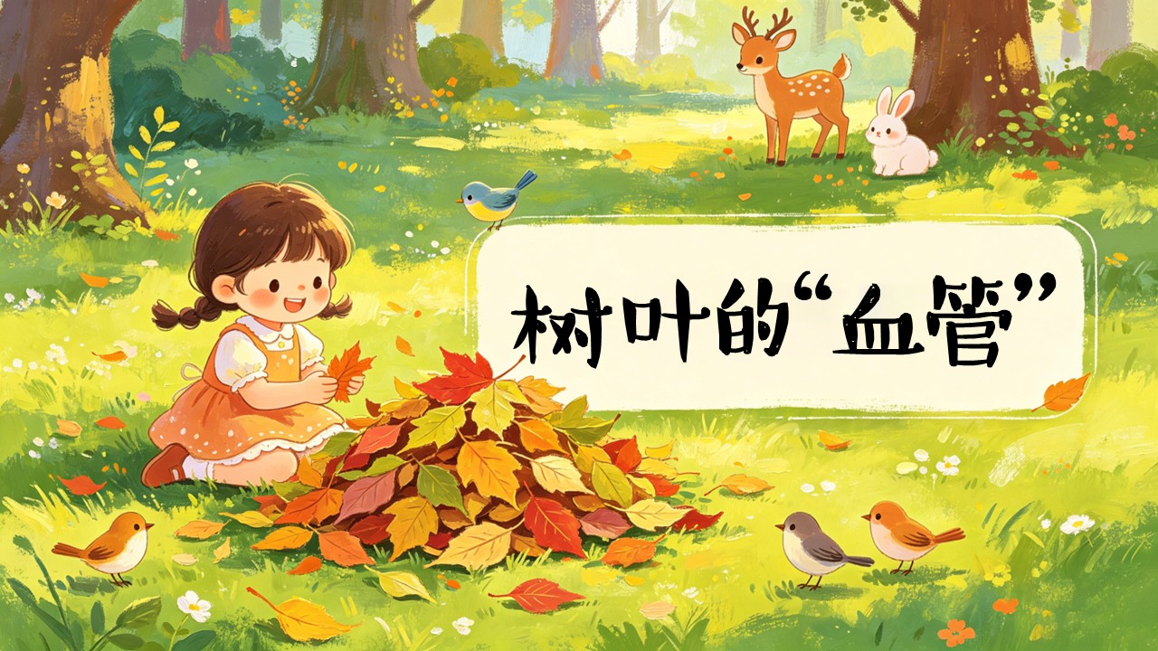 二年级上册美术人教 第一单元《树叶的“血管”》ppt课件（教案）