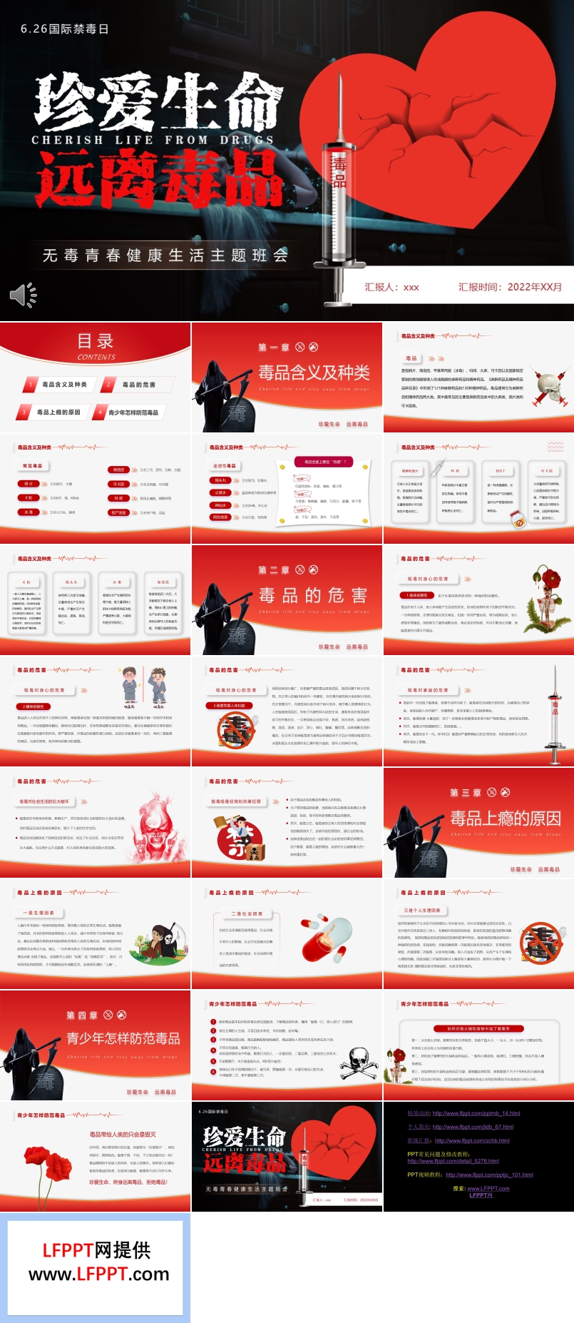 珍爱生命拒绝毒品主题班会PPT含讲稿
