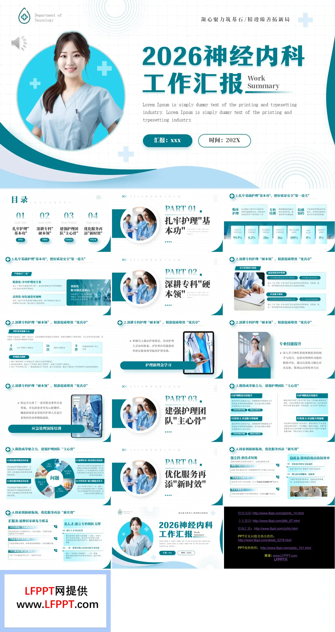 2026年神经内科工作汇报PPT含讲稿
