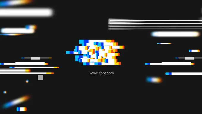 抖音风特效动画二维码LOGO展示PPT模板