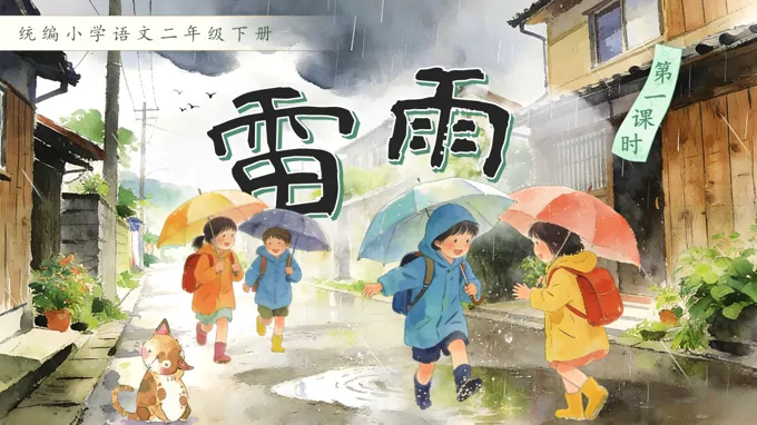 二年级语文下册雷雨PPT课件含教案