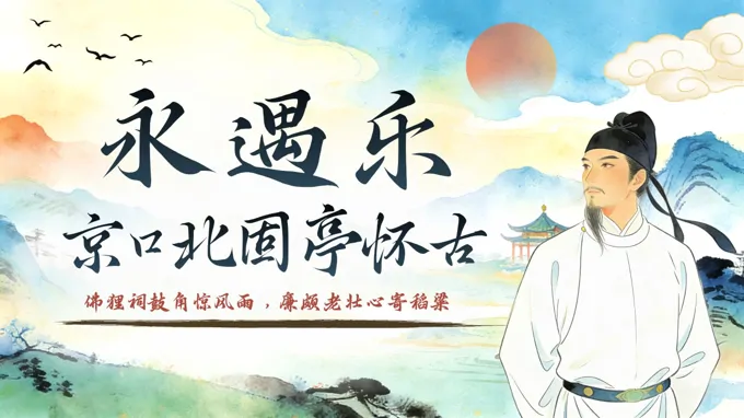 《永遇乐·京口北固亭怀古》中职语文基础模快下册第二单元PPT课件（教案+逐字稿+教学反思）