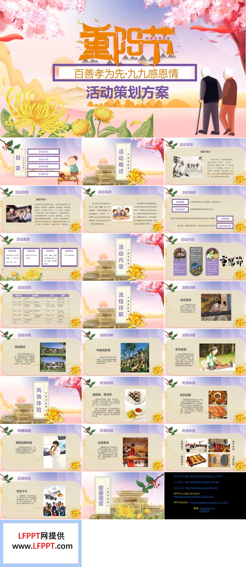 重阳节活动策划方案PPT模板