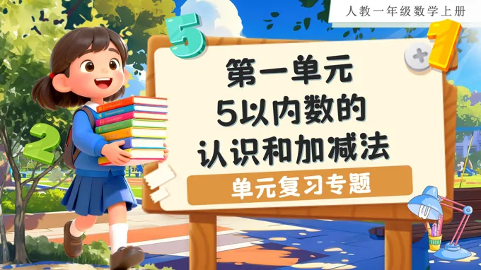 第一单元：5以内数的认识和加减法（单元复习课件）人教数学一年级上册PPT课件含教案