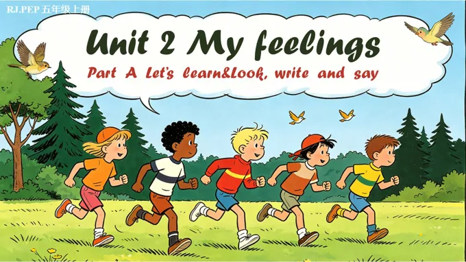 五年级英语上册人教PEP Unit 2 第2课时《Part A Let’s learn&Look, write and say》ppt课件（教案）