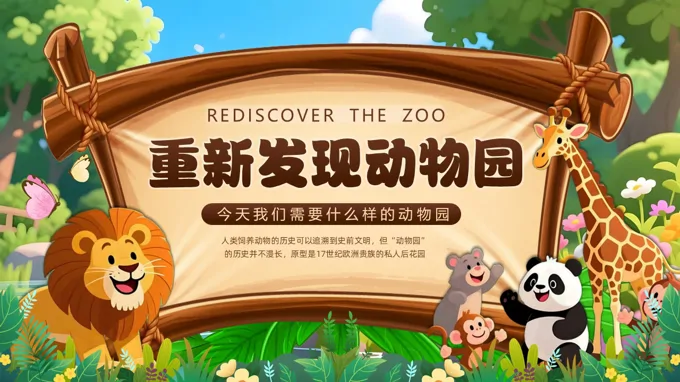 重新发现动物园PPT世界动物日主题班会含讲稿