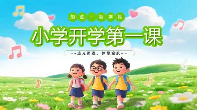 小学开学第一课PPT课件含讲稿