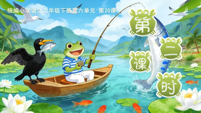 二年级语文下册 第七单元 青蛙卖泥塘(第二课时)ppt课件（含教案）