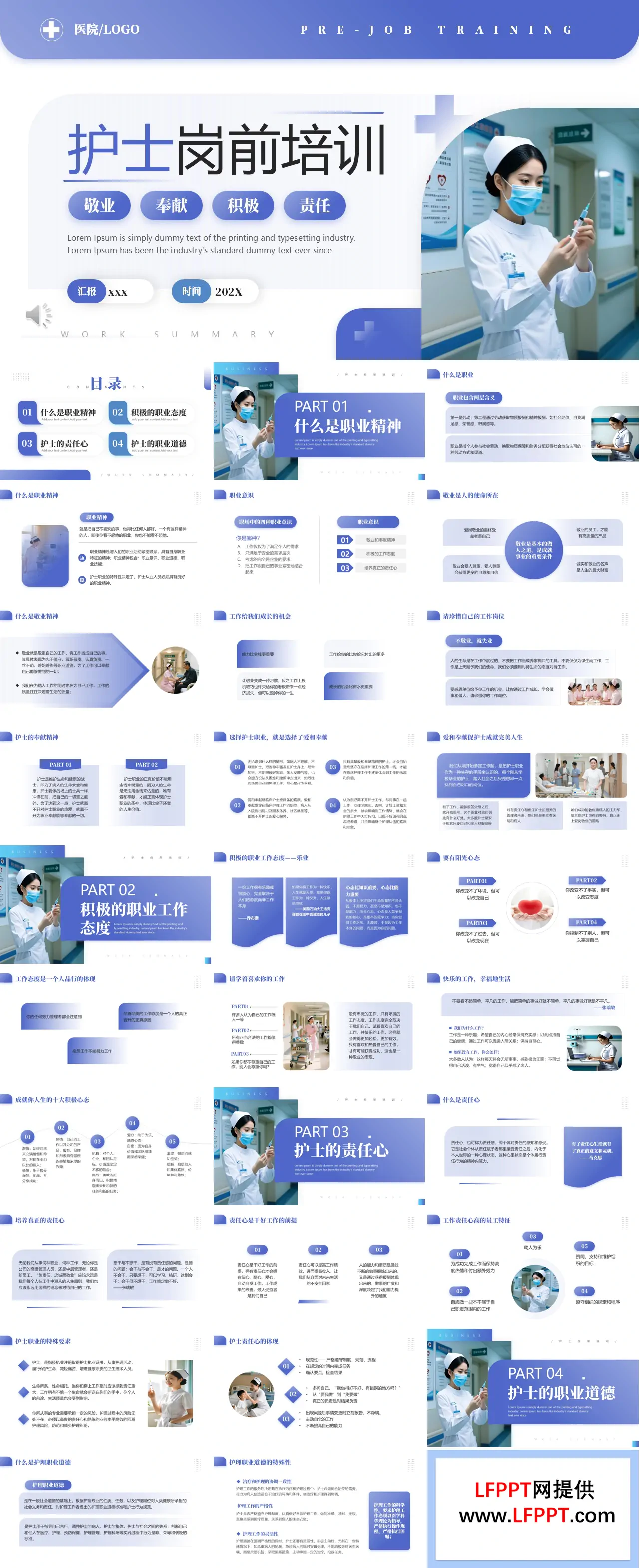 护士岗前职业培训课件PPT含讲稿