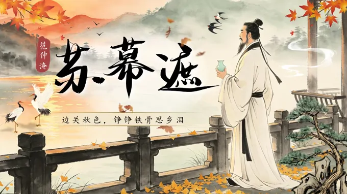 语文中职下古诗词诵读《苏幕遮》ppt课件（教案+逐字稿+教学反思）