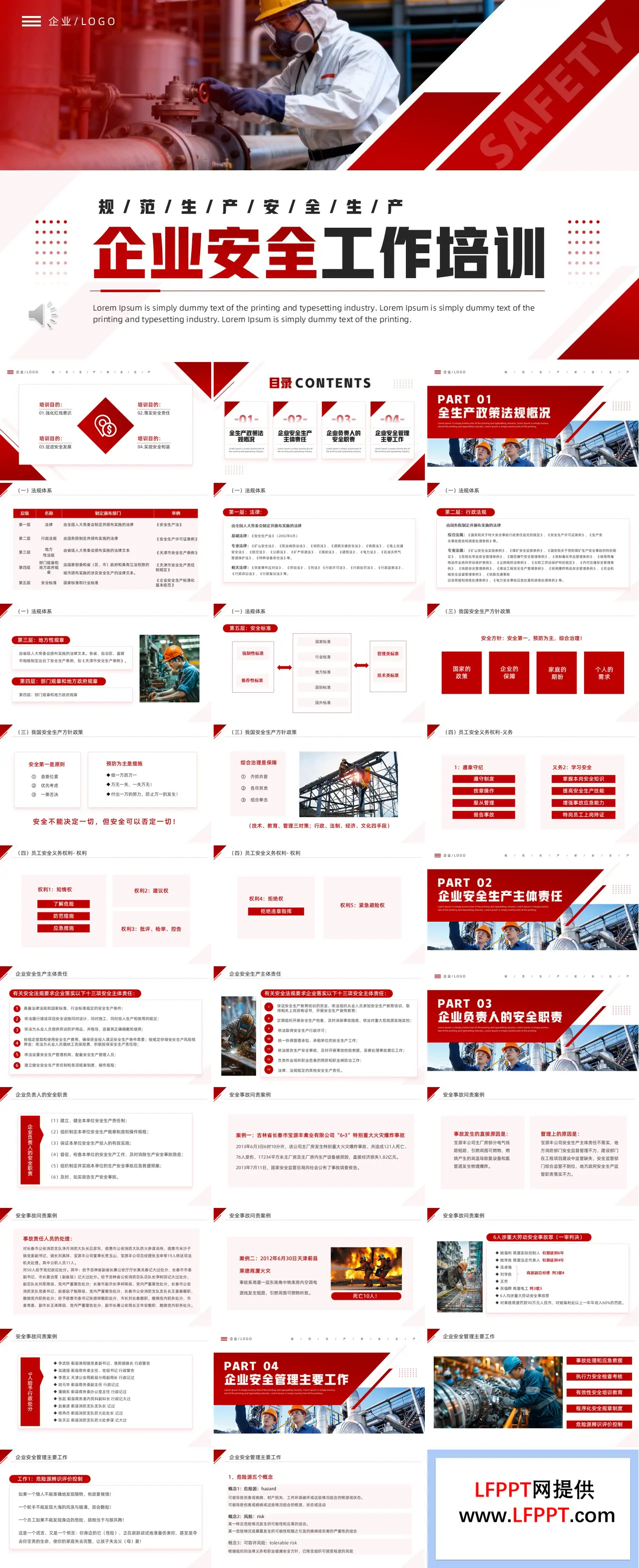 企业安全工作培训课件PPT含讲稿