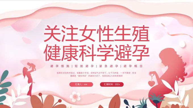 关注女性生殖健康科学避孕PPT含讲稿