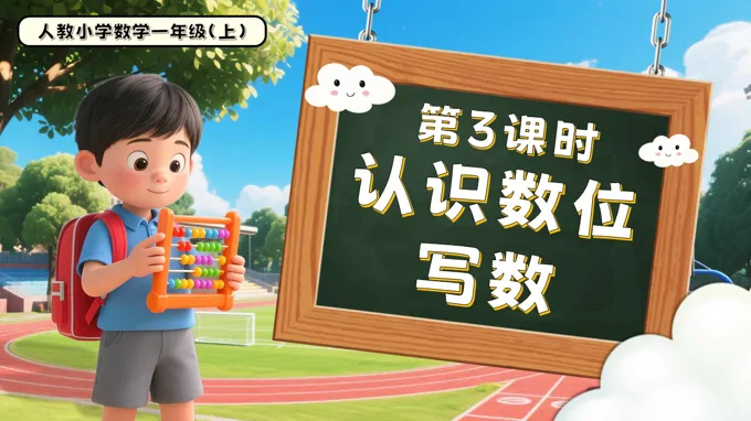 第四单元第3课时认识数位、写数一年级数学上册人教PPT课件含教案