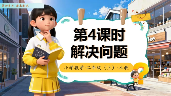 第四单元第4课时  解决问题（教学课件）（新教材）二年级数学上册 人教 ppt课件含教案