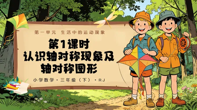 三年级数学下册人教 第一单元 第01课时 认识轴对称现象及轴对称图形（教学课件）ppt课件（含教案）