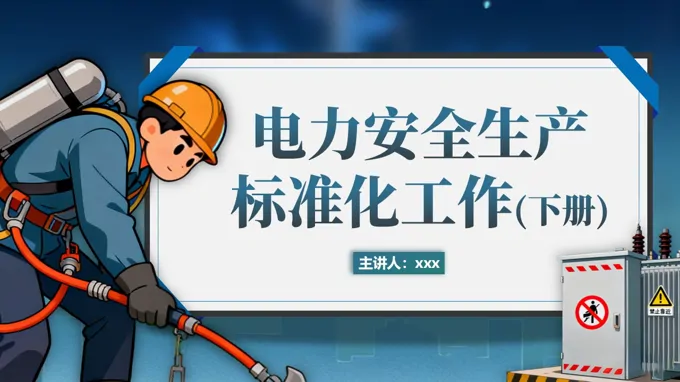 电力安全生产标准化工作下册PPT课件含讲稿