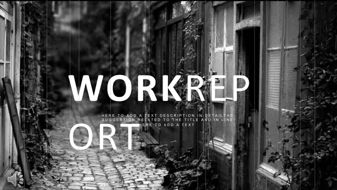 欧美黑白复古风格工作总结汇报PPT模板