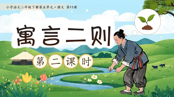 二年级语文下册五单元《寓言二则》(第二课时)ppt课件（教案）