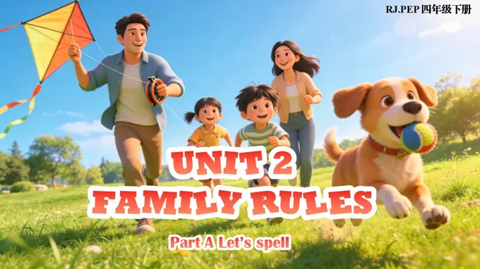 英语人教PEP四年级下册 第3课时《Unit 2 Part A Let’s spell》ppt课件（教案）