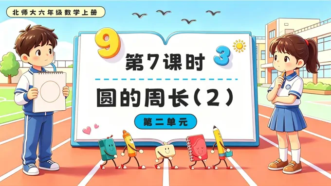 第7课时  圆的周长（2）北师大六年级数学上册第二单元PPT课件（含教案）