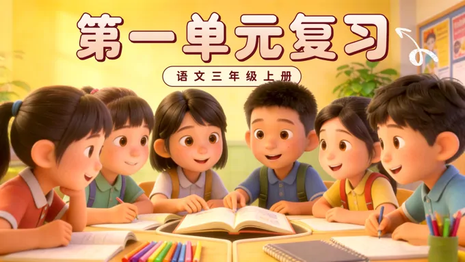 三年级语文上册第一单元复习ppt课件