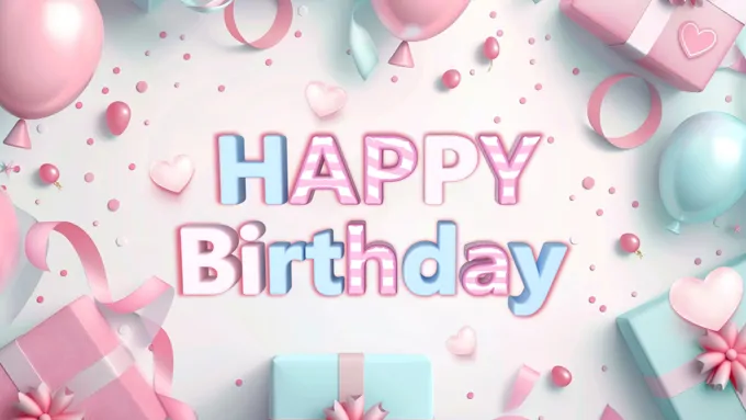 可爱儿童生日快乐PPT