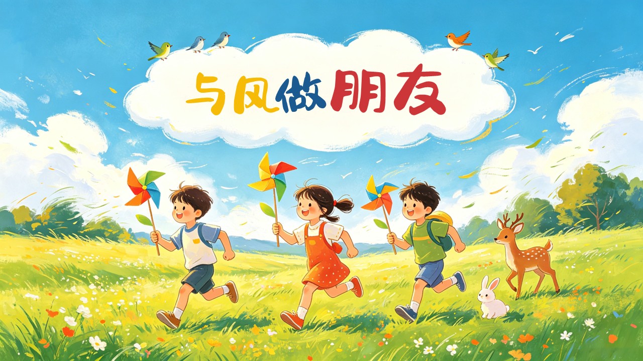 二年级上册美术人教 第一单元《与风做朋友》ppt课件（教案）
