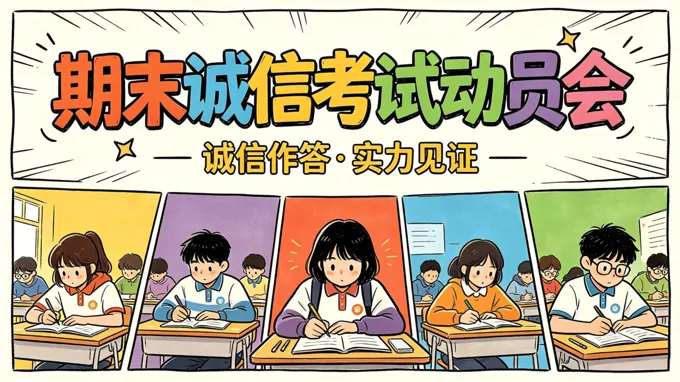期末诚信考试动员会主题班会PPT含讲稿