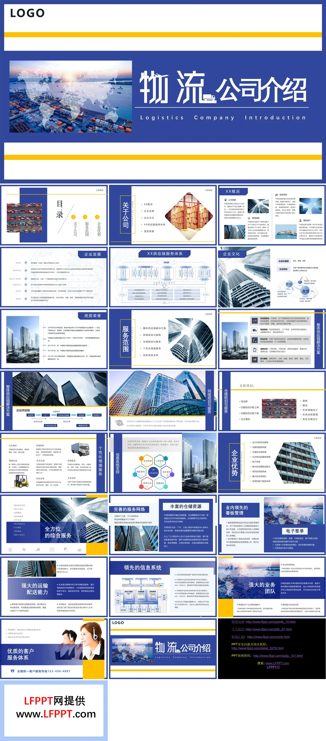 2023精美物流公司ppt公司介绍