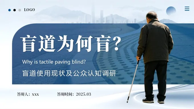 盲道为何盲调研报告盲道调研PPT含讲稿
