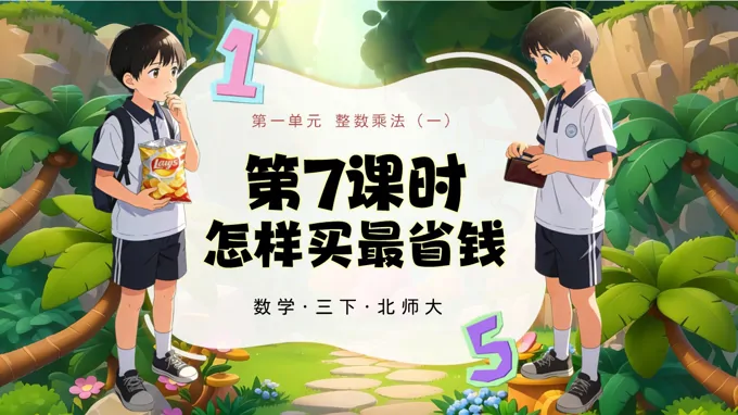 三年级数学下册北师大 第一单元 第7课时 怎样买最省钱 ppt课件（教案）