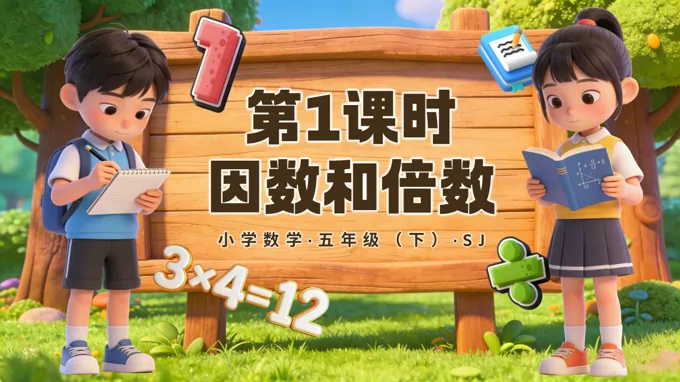 五年级数学下册苏教 第三单元第1课时《因数和倍数》ppt课件（教案）
