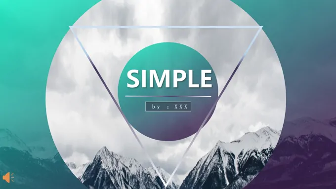 欧美三角风格总结汇报报告PPT模板