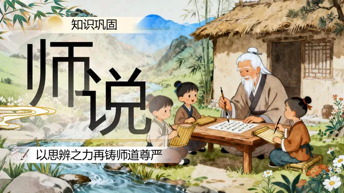 《师说》统编语文中职基础模块上册PPT课件含教案