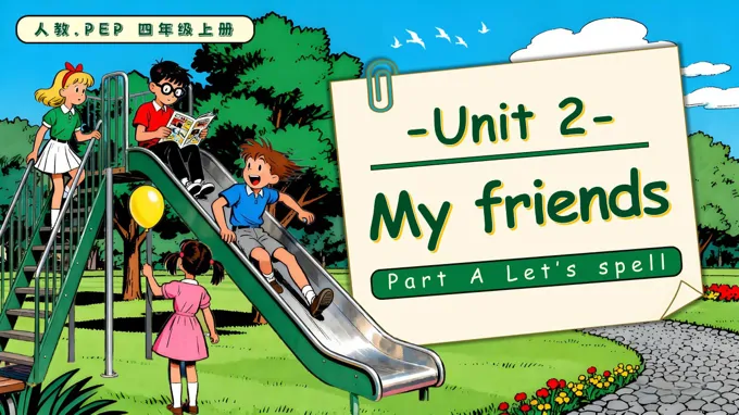 Unit 2 第3课时 Part A Let’s spell人教PEP四年级英语上册PPT课件含教案-33页-大小83M