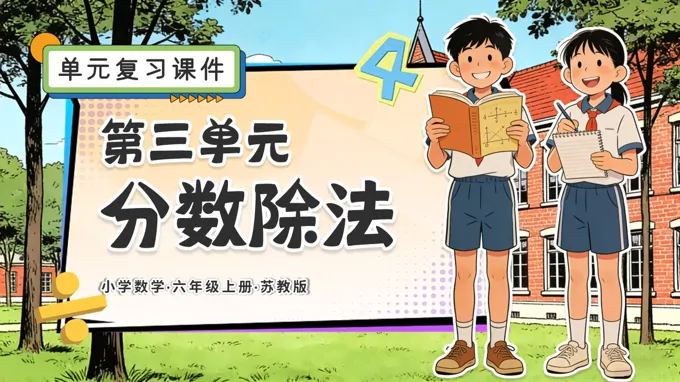 第三单元 分数除法（复习课件）六年级数学上册苏教ppt课件（知识清单+单元测试）